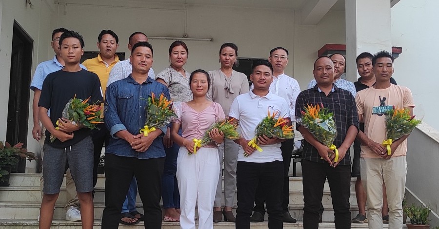The Chümoukedima District Archery Association (CDAA) held a felicitation programme for the archers who won the medal during the recently concluded Nagaland Olympic and Paralympic Games 2022. Thenuohelie Metha won 2 Silver and Vetavolu Rhakho won Silver in Compound category. In Compound Team category, both Thenuohelie Metha and Vetavolu Rhakho won Bronze. Thupuvoyi Swuro won silver in Recurve category while the team consisting of Thupovoyi Swuro, Teisovi Lohe and Vedeta won bronze in the Recurve Team category. Four archers from the association are also selected to represent the State for the 2nd North East Olympics Games 2022 to be held at Meghalaya.  In a short program, the CDAA also presented cash reward to the players. (Photo Courtesy: CDAA)